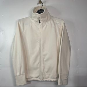 Calvin Klein Performance Fleece Jacket Women’s Large Long Sleeve Zip Up White